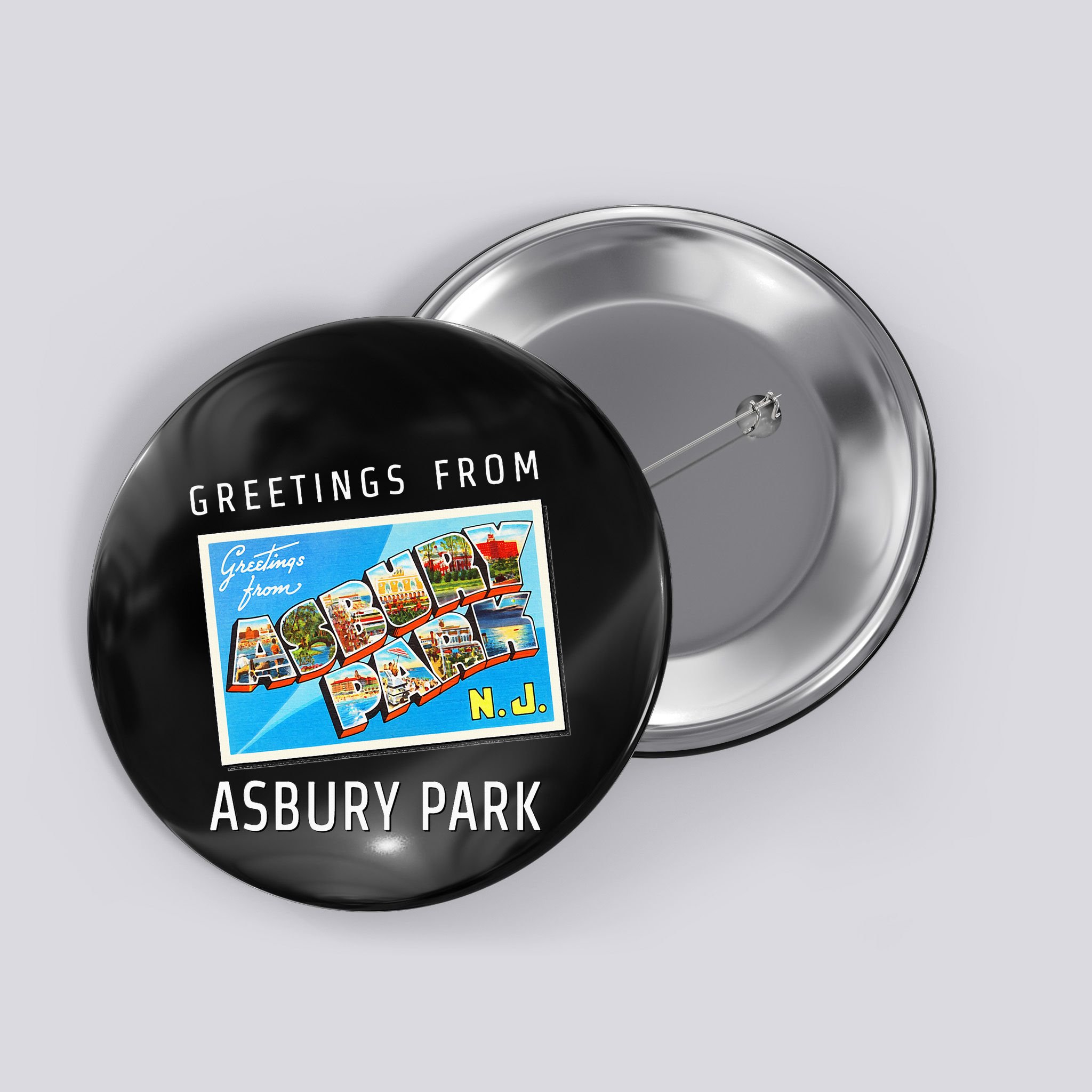 Asbury Park New Jersey Nj Travel Souvenir Gift Postcard Button