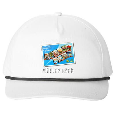 Asbury Park New Jersey Nj Travel Souvenir Gift Postcard Snapback Five-Panel Rope Hat