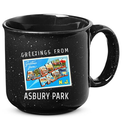 Asbury Park New Jersey Nj Travel Souvenir Gift Postcard 15oz Campfire Ceramic Mug