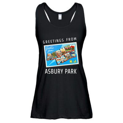Asbury Park New Jersey Nj Travel Souvenir Gift Postcard Ladies Essential Flowy Tank
