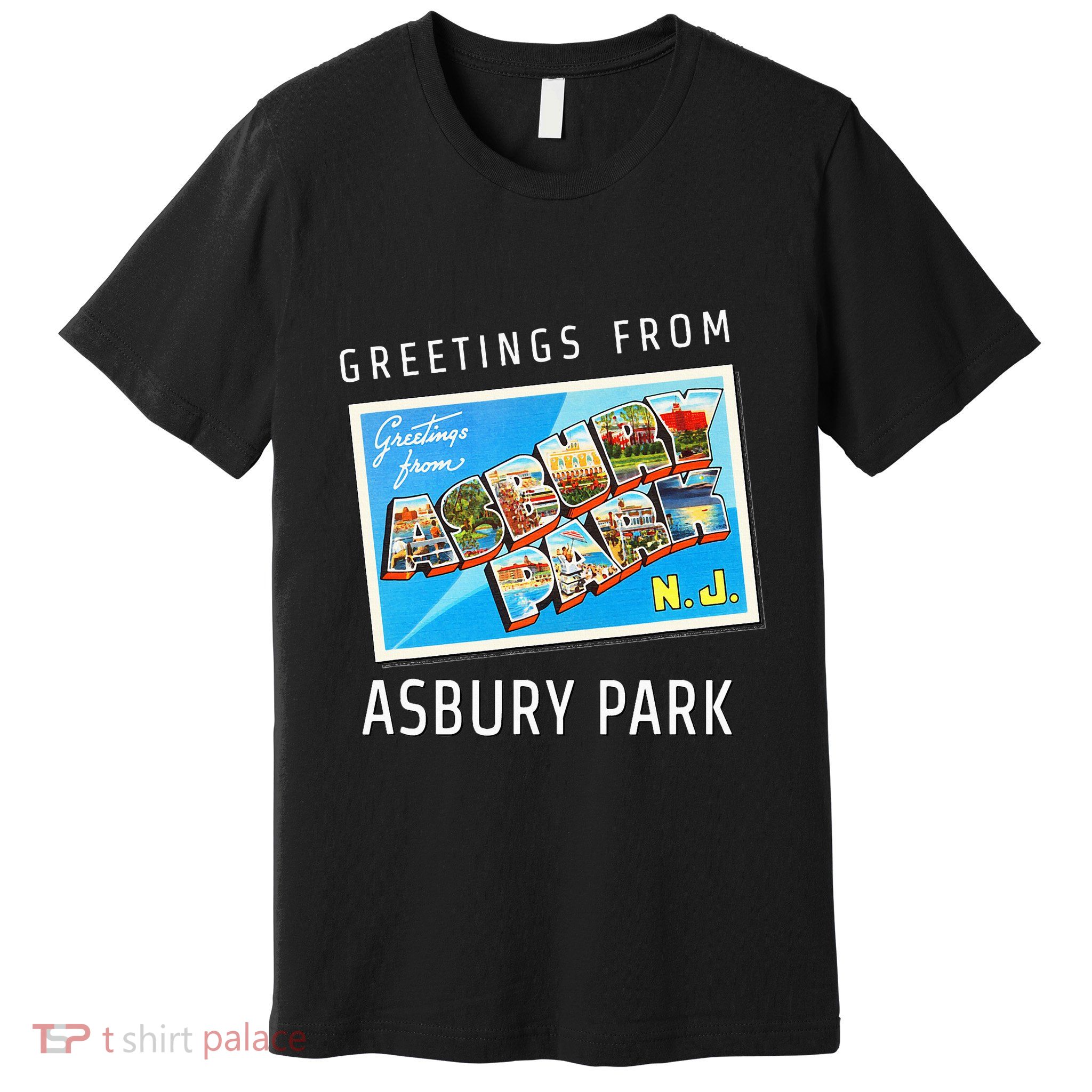 Asbury Park New Jersey Nj Travel Souvenir Gift Postcard Premium T-Shirt