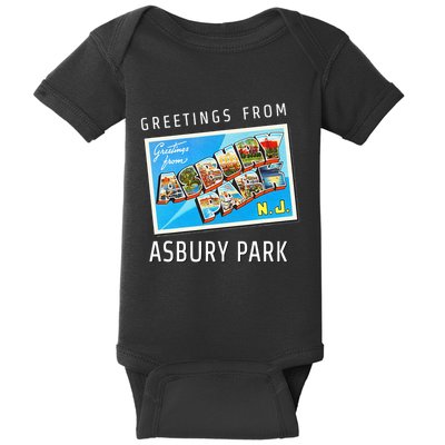 Asbury Park New Jersey Nj Travel Souvenir Gift Postcard Baby Bodysuit