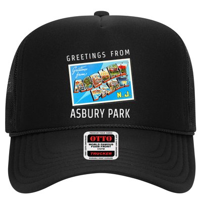 Asbury Park New Jersey Nj Travel Souvenir Gift Postcard Trucker Hat