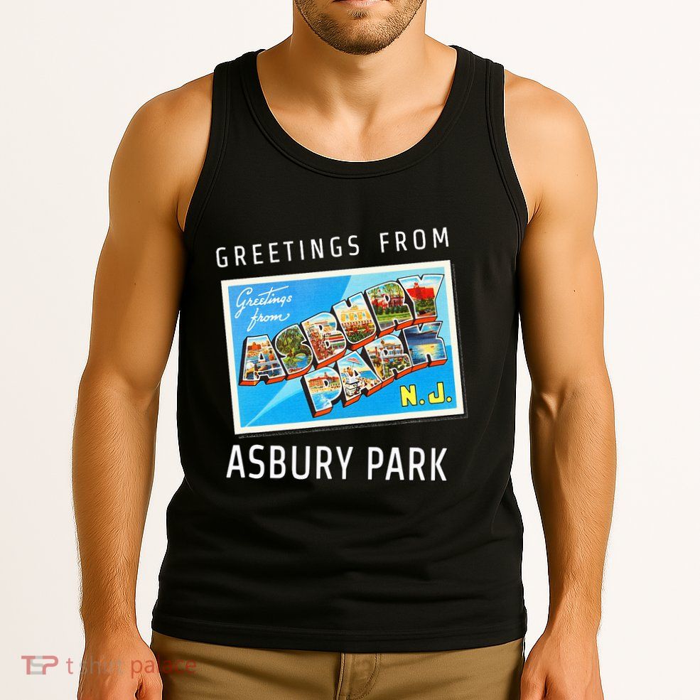Asbury Park New Jersey Nj Travel Souvenir Gift Postcard Tank Top