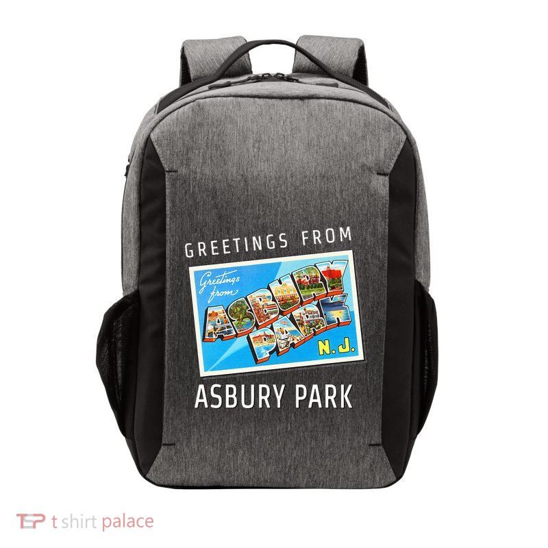 Asbury Park New Jersey Nj Travel Souvenir Gift Postcard Vector Backpack