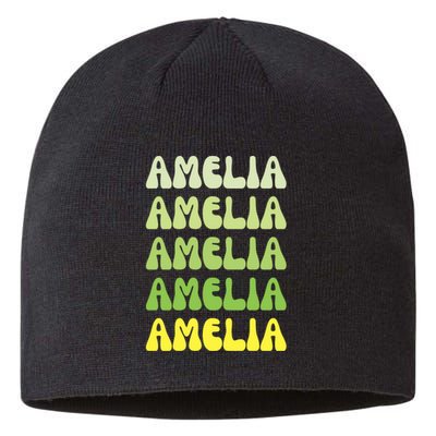 Amelia Personal Name Cute Gift Sustainable Beanie