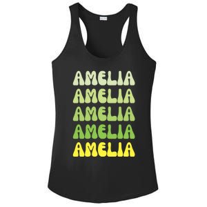 Amelia Personal Name Cute Gift Ladies PosiCharge Competitor Racerback Tank