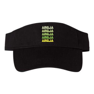 Amelia Personal Name Cute Gift Valucap Bio-Washed Visor