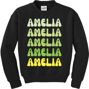 Amelia Personal Name Cute Gift Kids Sweatshirt