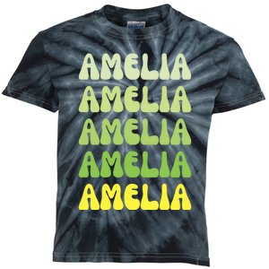 Amelia Personal Name Cute Gift Kids Tie-Dye T-Shirt