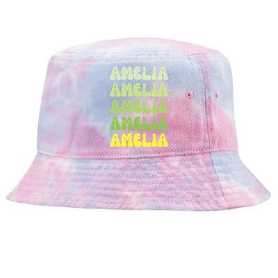 Amelia Personal Name Cute Gift Tie-Dyed Bucket Hat