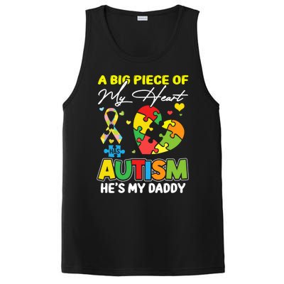 A Piece Of My Heart Has Autism My Daddy Gift PosiCharge Competitor Tank