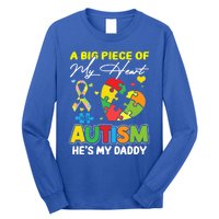 A Piece Of My Heart Has Autism My Daddy Gift Long Sleeve Shirt