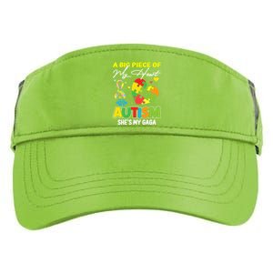 A Piece Of My Heart Has Autism My Gaga Great Gift Adult Drive Performance Visor