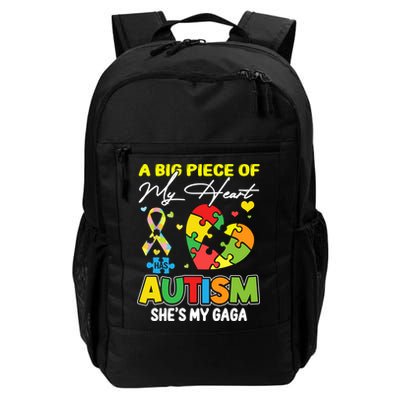 A Piece Of My Heart Has Autism My Gaga Great Gift Backpack