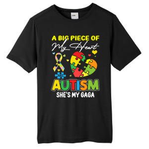 A Piece Of My Heart Has Autism My Gaga Great Gift Tall Fusion ChromaSoft Performance T-Shirt