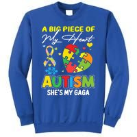 A Piece Of My Heart Has Autism My Gaga Great Gift Sweatshirt