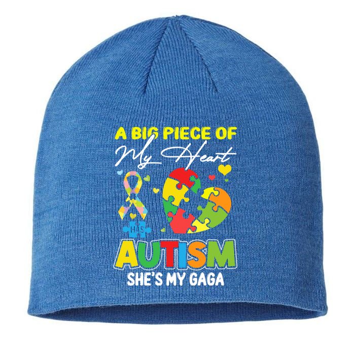 A Piece Of My Heart Has Autism My Gaga Great Gift Sustainable Beanie