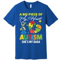 A Piece Of My Heart Has Autism My Gaga Great Gift Premium T-Shirt