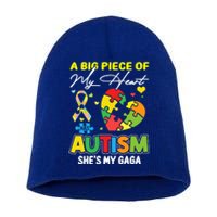 A Piece Of My Heart Has Autism My Gaga Great Gift Short Acrylic Beanie