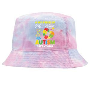 A Piece Of My Heart Has Autism My Gaga Great Gift Tie-Dyed Bucket Hat