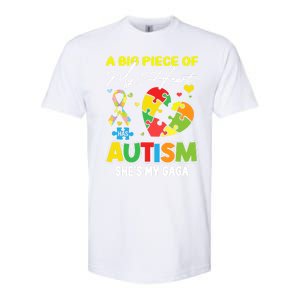 A Piece Of My Heart Has Autism My Gaga Great Gift Softstyle CVC T-Shirt