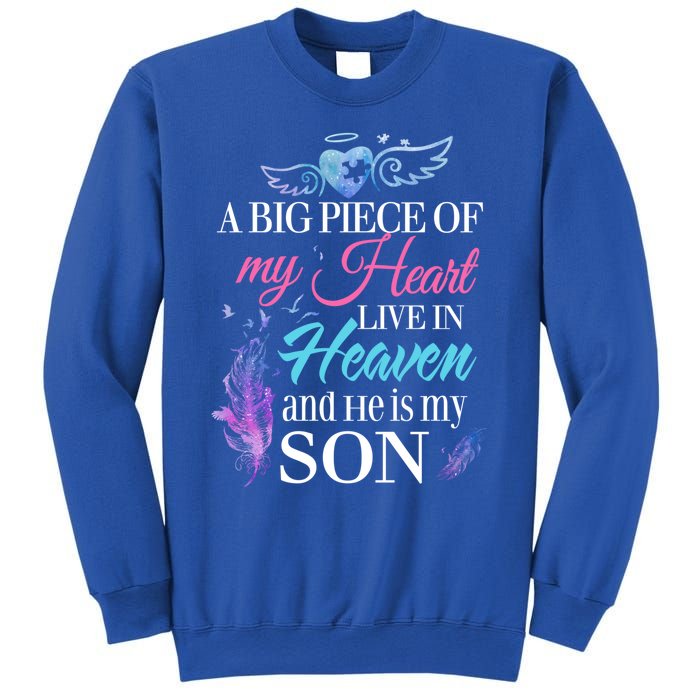 A Piece Of My Heart In Heaven And He Is My Son Gift Sweatshirt