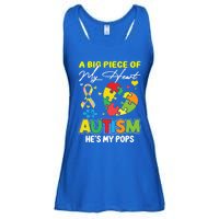 A Piece Of My Heart Has Autism My Pops Cool Gift Ladies Essential Flowy Tank