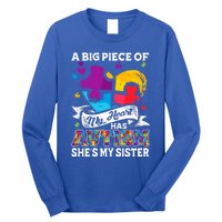 A Piece Of My Heart Has Autism My Sister Great Gift Long Sleeve Shirt