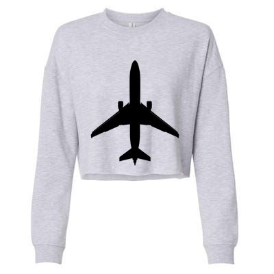 Airline Pilot Off Duty Jet Airplane Gift Cropped Pullover Crew