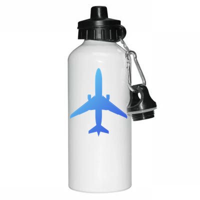 Airline Pilot Off Duty Jet Airplane Gift Aluminum Water Bottle