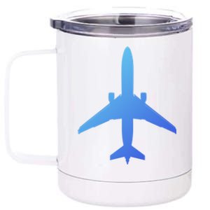 Airline Pilot Off Duty Jet Airplane Gift 12 oz Stainless Steel Tumbler Cup