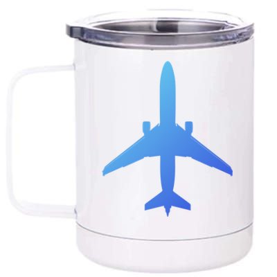 Airline Pilot Off Duty Jet Airplane Gift 12 oz Stainless Steel Tumbler Cup