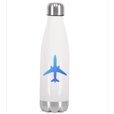 Airline Pilot Off Duty Jet Airplane Gift Stainless Steel Insulated Water Bottle