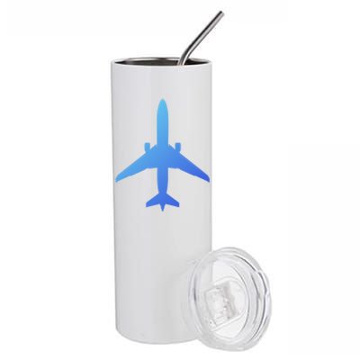 Airline Pilot Off Duty Jet Airplane Gift Stainless Steel Tumbler