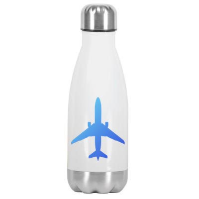 Airline Pilot Off Duty Jet Airplane Gift Stainless Steel Insulated Water Bottle