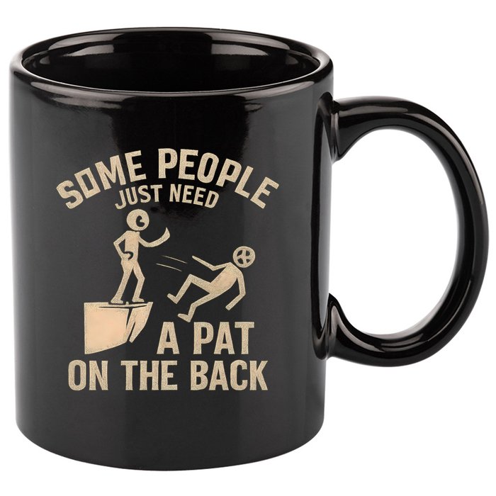 A Pat on the Back - Perfect for Father's Day Gifts 11oz C Handle Ceramic Mug