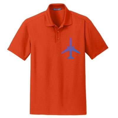 Airline Pilot Off Duty Jet Airplane Gift Dry Zone Grid Polo