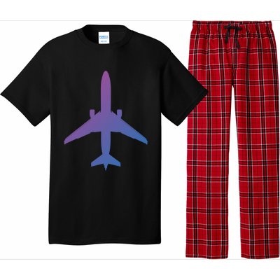 Airline Pilot Off Duty Jet Airplane Gift Pajama Set