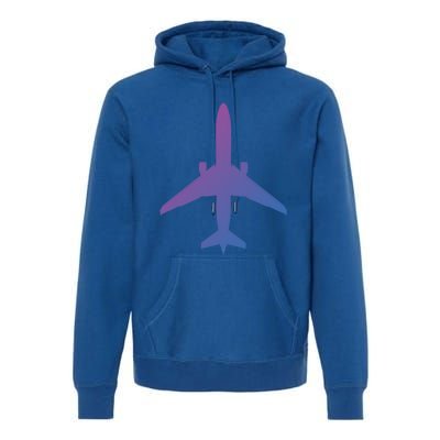 Airline Pilot Off Duty Jet Airplane Gift Premium Hoodie