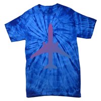 Airline Pilot Off Duty Jet Airplane Gift Tie-Dye T-Shirt