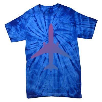 Airline Pilot Off Duty Jet Airplane Gift Tie-Dye T-Shirt