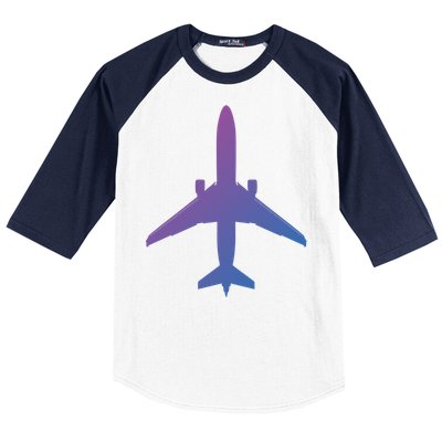 Airline Pilot Off Duty Jet Airplane Gift Baseball Sleeve Shirt