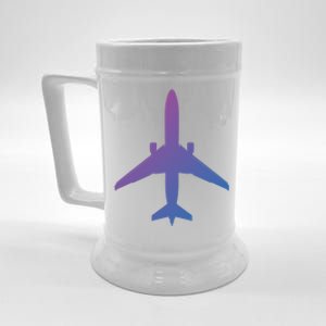 Airline Pilot Off Duty Jet Airplane Gift Beer Stein