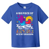 A Piece Of My Heart Has Autism My Grandpa Gift Toddler T-Shirt