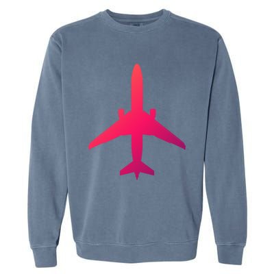 Airline Pilot Off Duty Jet Airplane Gift Garment-Dyed Sweatshirt