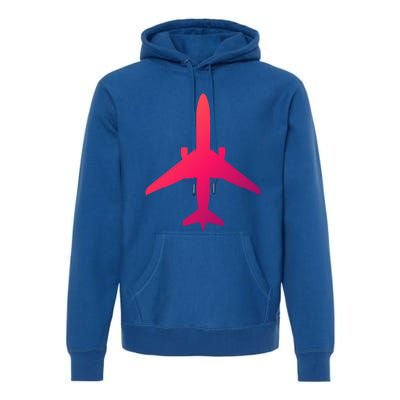 Airline Pilot Off Duty Jet Airplane Gift Premium Hoodie