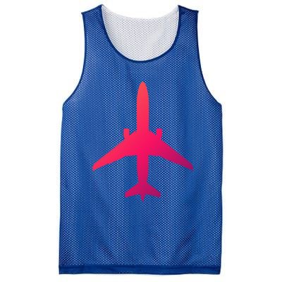 Airline Pilot Off Duty Jet Airplane Gift Mesh Reversible Basketball Jersey Tank