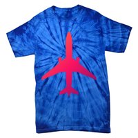 Airline Pilot Off Duty Jet Airplane Gift Tie-Dye T-Shirt