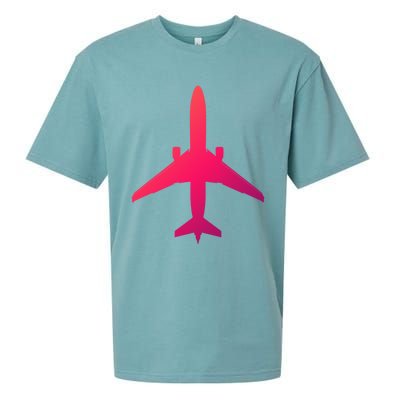 Airline Pilot Off Duty Jet Airplane Gift Sueded Cloud Jersey T-Shirt